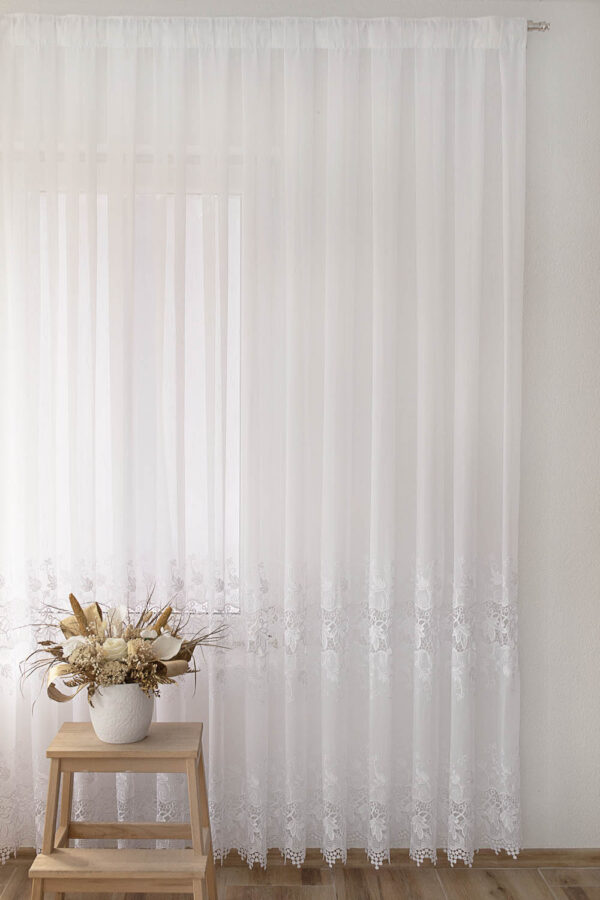 Zavjesa - Čipka list 2 reda