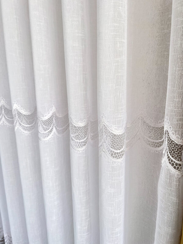 Zavjesa - Lan 2 čipke