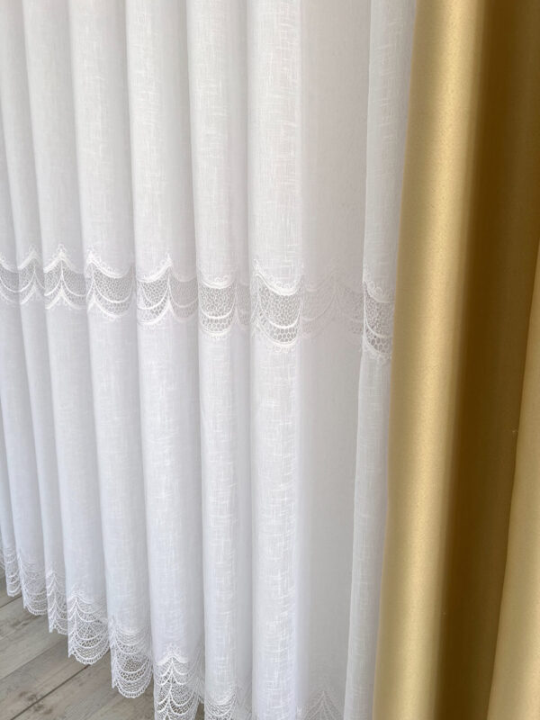 Zavjesa - Lan 2 čipke