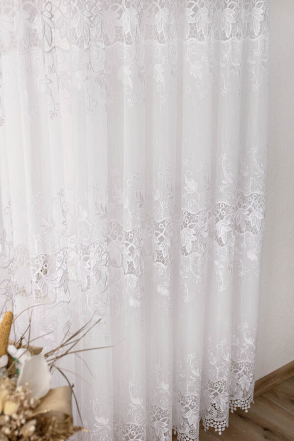 Zavjesa - Čipka list 3 reda
